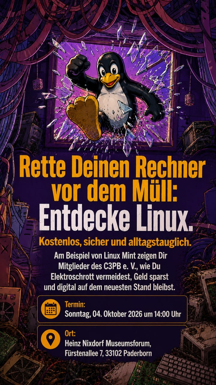 Veranstaltungsplakat für den Di.DAY im Heinz Nixdorf Museumsforum